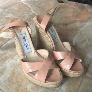 Jimmy Choo Light Pink Wedge Heels!